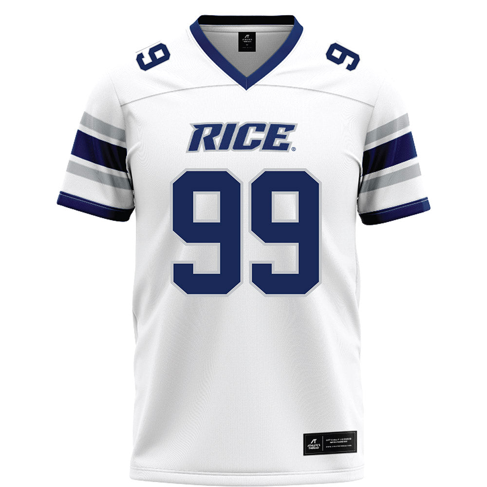 Rice - NCAA Football : Christopher Clark-Jolivet - White Football Jersey-0