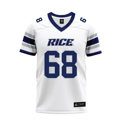 Rice - NCAA Football : Scott Becker - White Premium Football Jersey-0