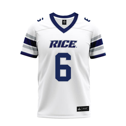 Rice - NCAA Football : Ben Grice - White Premium Football Jersey-0