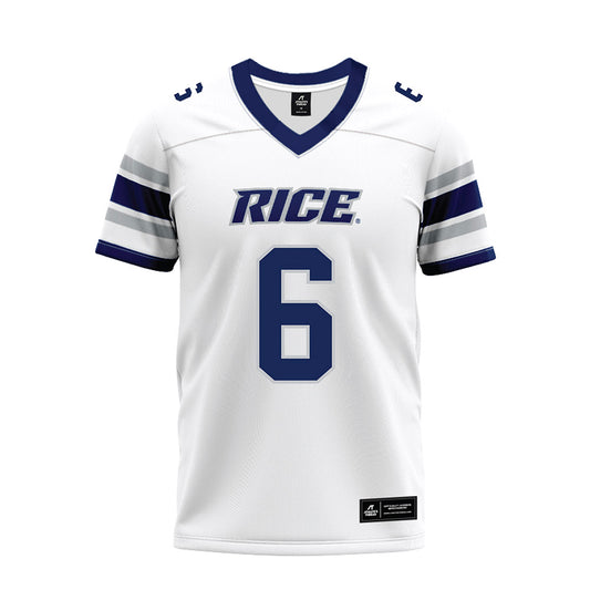 Rice - NCAA Football : Ben Grice - White Premium Football Jersey-0