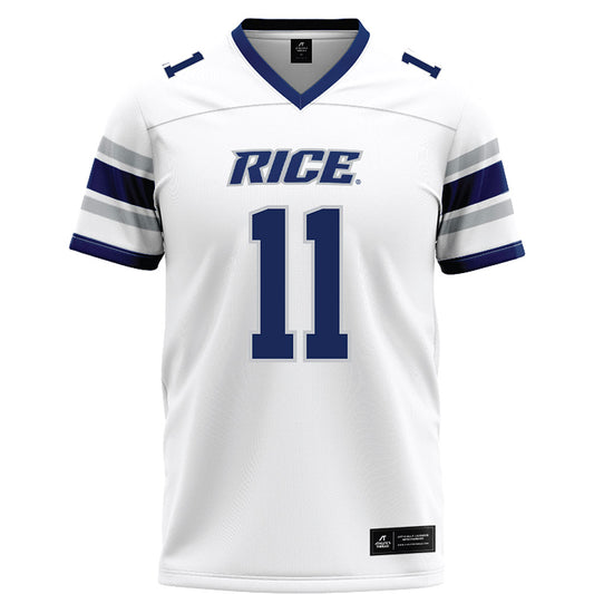 Rice - NCAA Football : Jacurri Brown - White Football Jersey-0