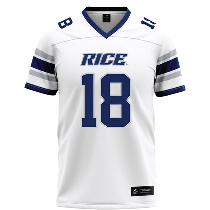 Rice - NCAA Football : Ahran Ogbor - White Football Jersey-0