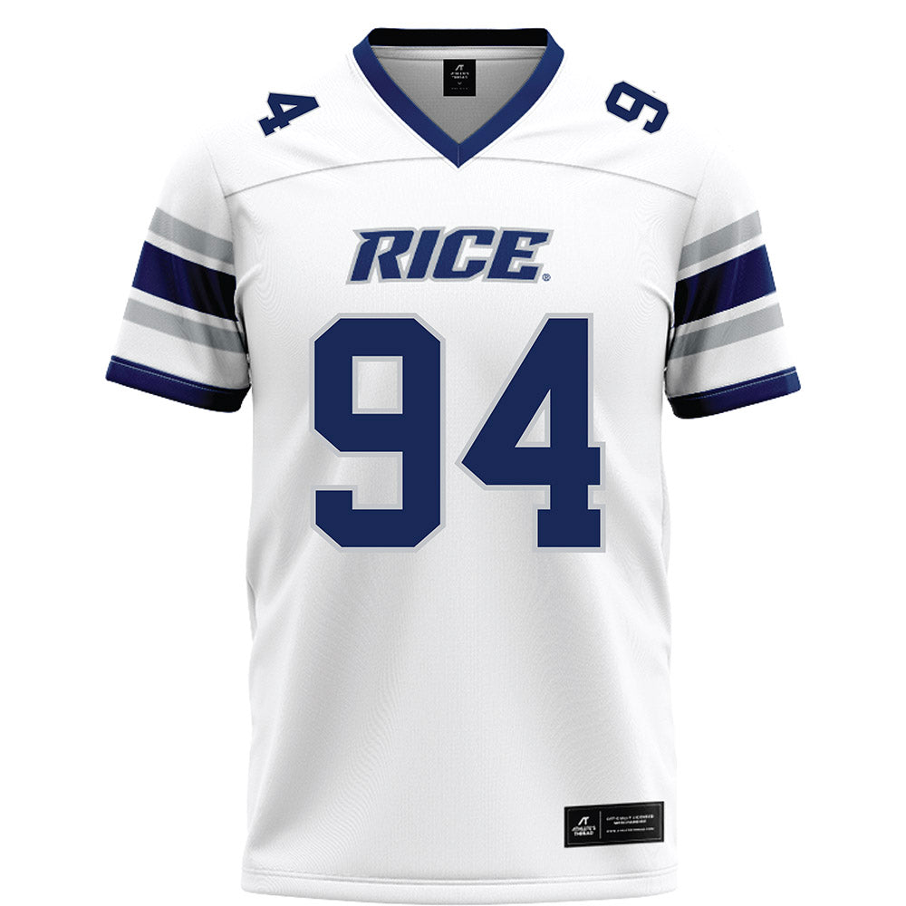 Rice - NCAA Football : Braden Bays - White Football Jersey-0