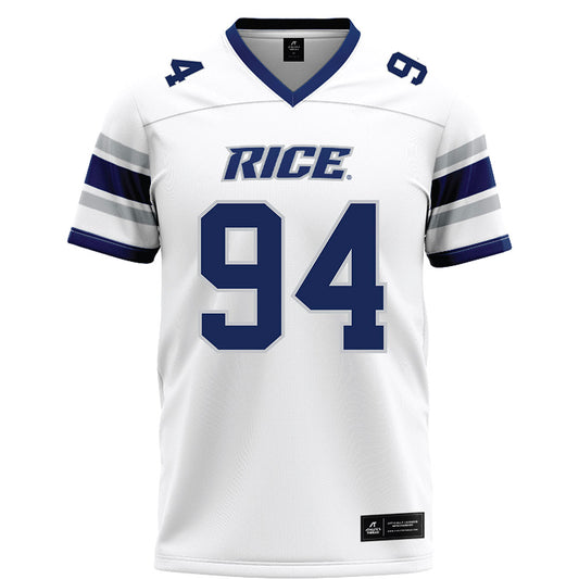 Rice - NCAA Football : Braden Bays - White Football Jersey-0