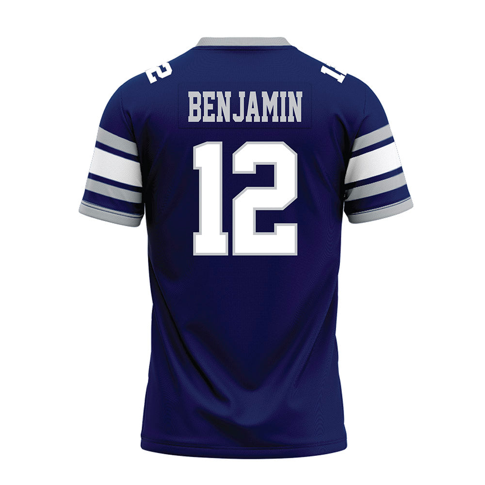 Rice - NCAA Football : Jamir Benjamin - Blue Premium Football Jersey-1