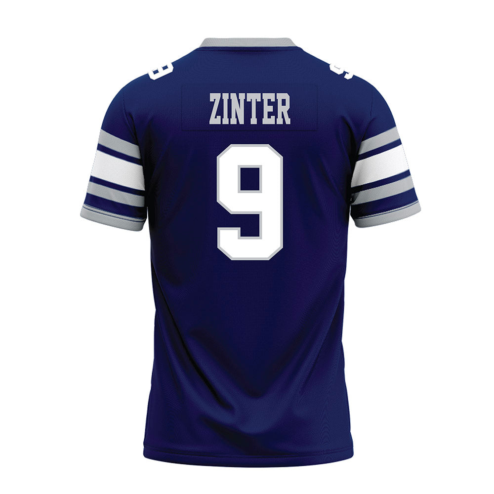 Rice - NCAA Football : Preston Zinter - Blue Premium Football Jersey-1