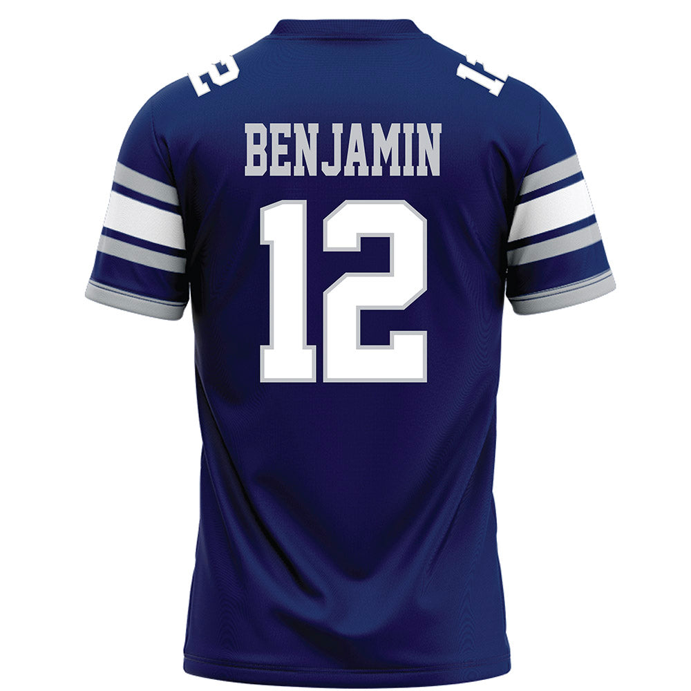 Rice - NCAA Football : Jamir Benjamin - Blue Football Jersey-1