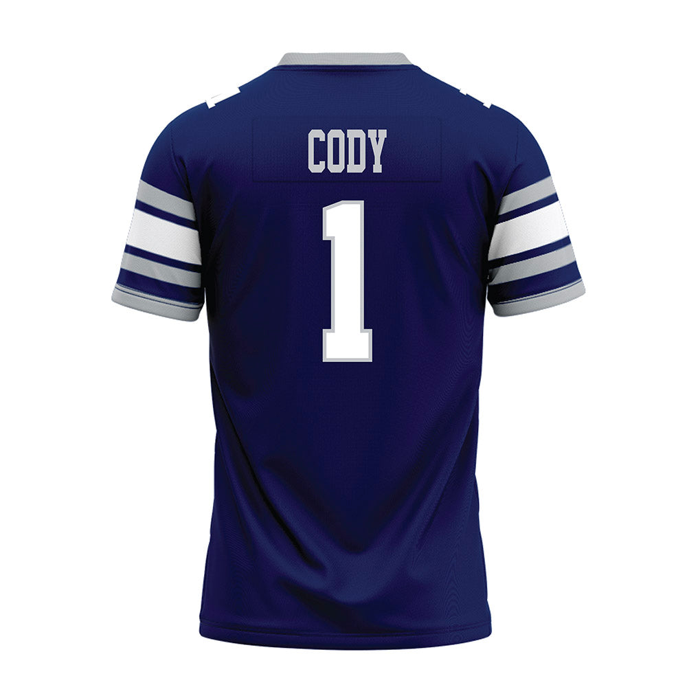 Rice - NCAA Football : Zach Cody - Blue Premium Football Jersey-1