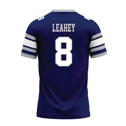 Rice - NCAA Football : Colin Leahey - Blue Premium Football Jersey-1
