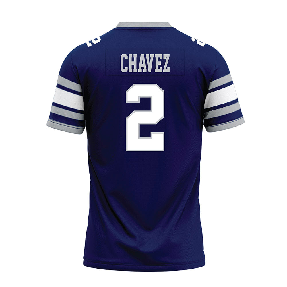 Rice - NCAA Football : Jo Chavez - Blue Premium Football Jersey-1