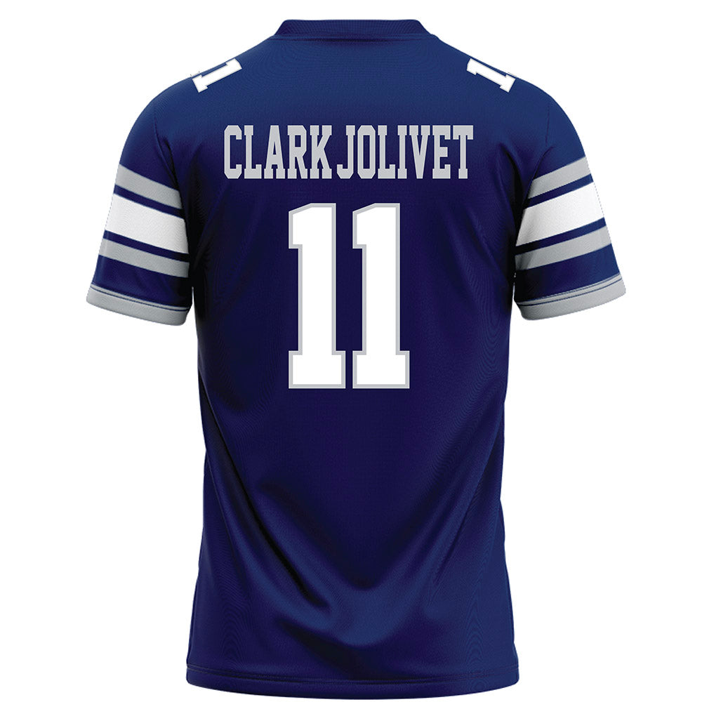 Rice - NCAA Football : Christopher Clark-Jolivet - Blue Football Jersey-1