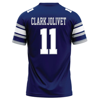 Rice - NCAA Football : Christopher Clark-Jolivet - Blue Football Jersey-1