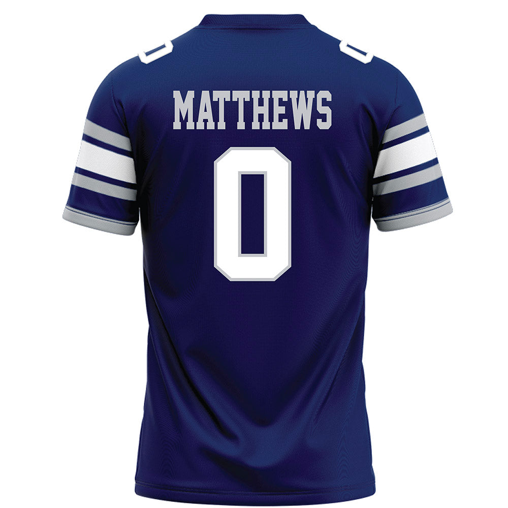 Rice - NCAA Football : Payton Matthews - Blue Football Jersey-1