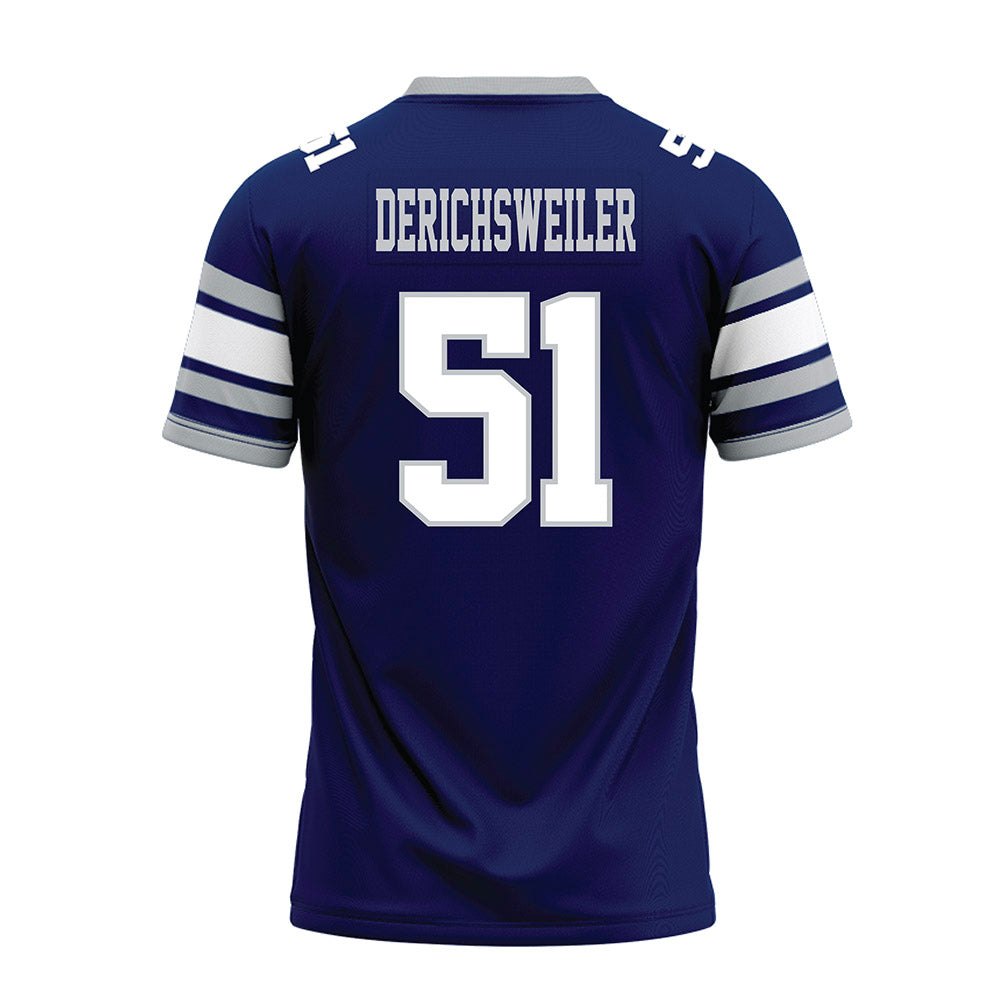 Rice - NCAA Football : Phoenix Derichsweiler - Blue Premium Football Jersey-1