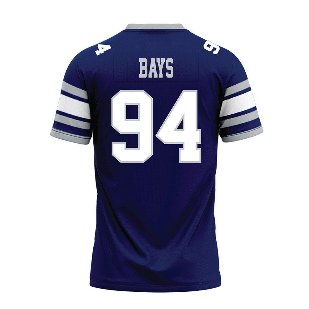 Rice - NCAA Football : Braden Bays - Blue Premium Football Jersey-1