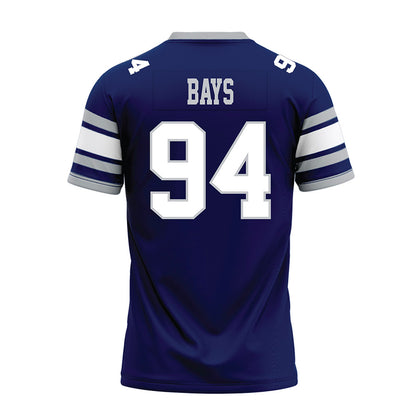 Rice - NCAA Football : Braden Bays - Blue Premium Football Jersey-1