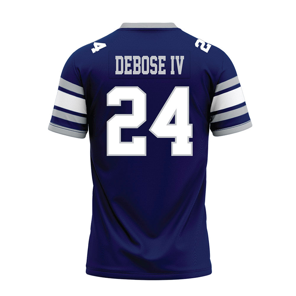 Rice - NCAA Football : Larry DeBose IV - Blue Premium Football Jersey-1