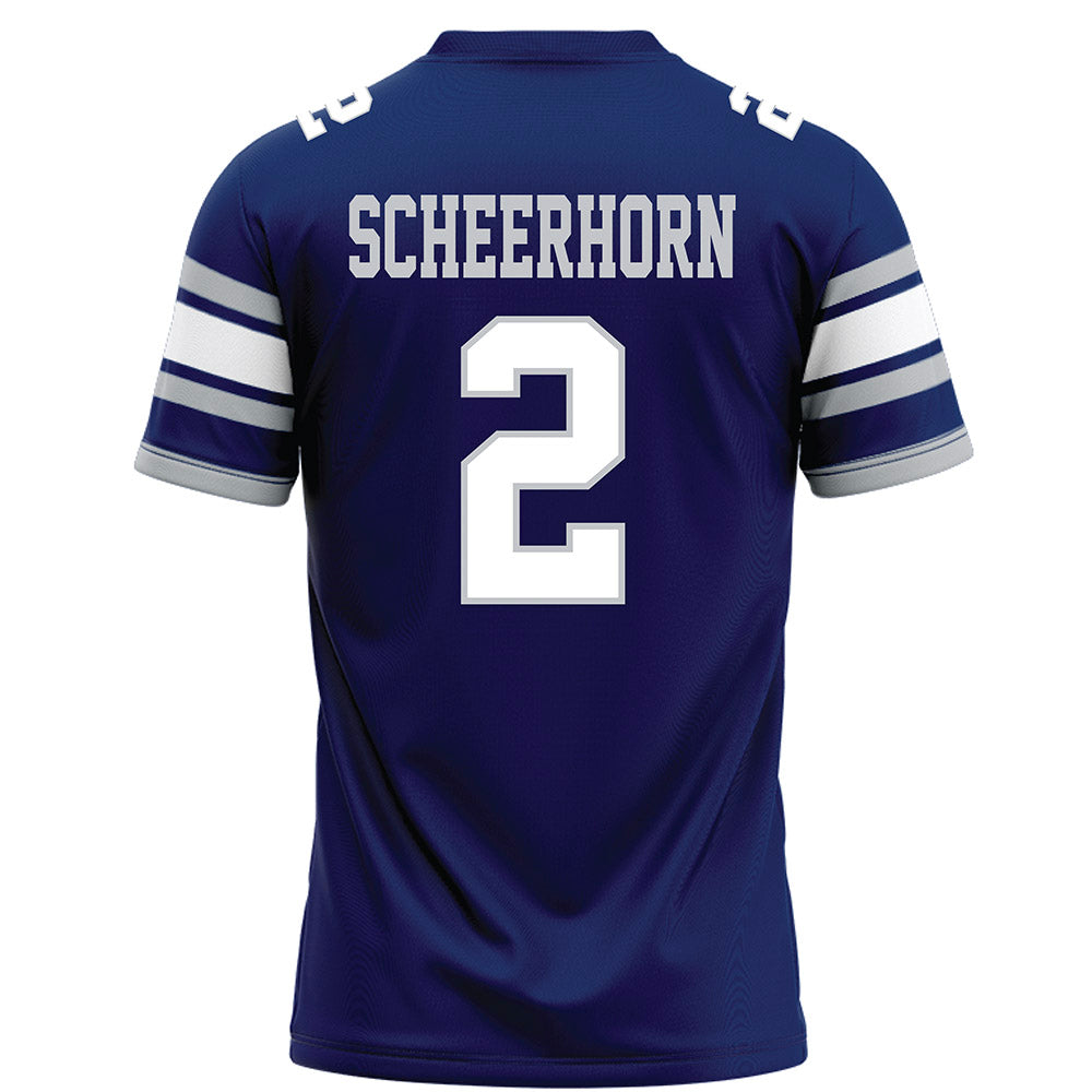 Rice - NCAA Football : Lucas Scheerhorn - Blue Football Jersey-1