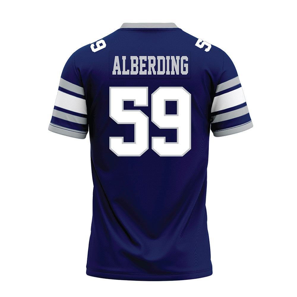 Rice - NCAA Football : Colter Alberding - Blue Premium Football Jersey-1