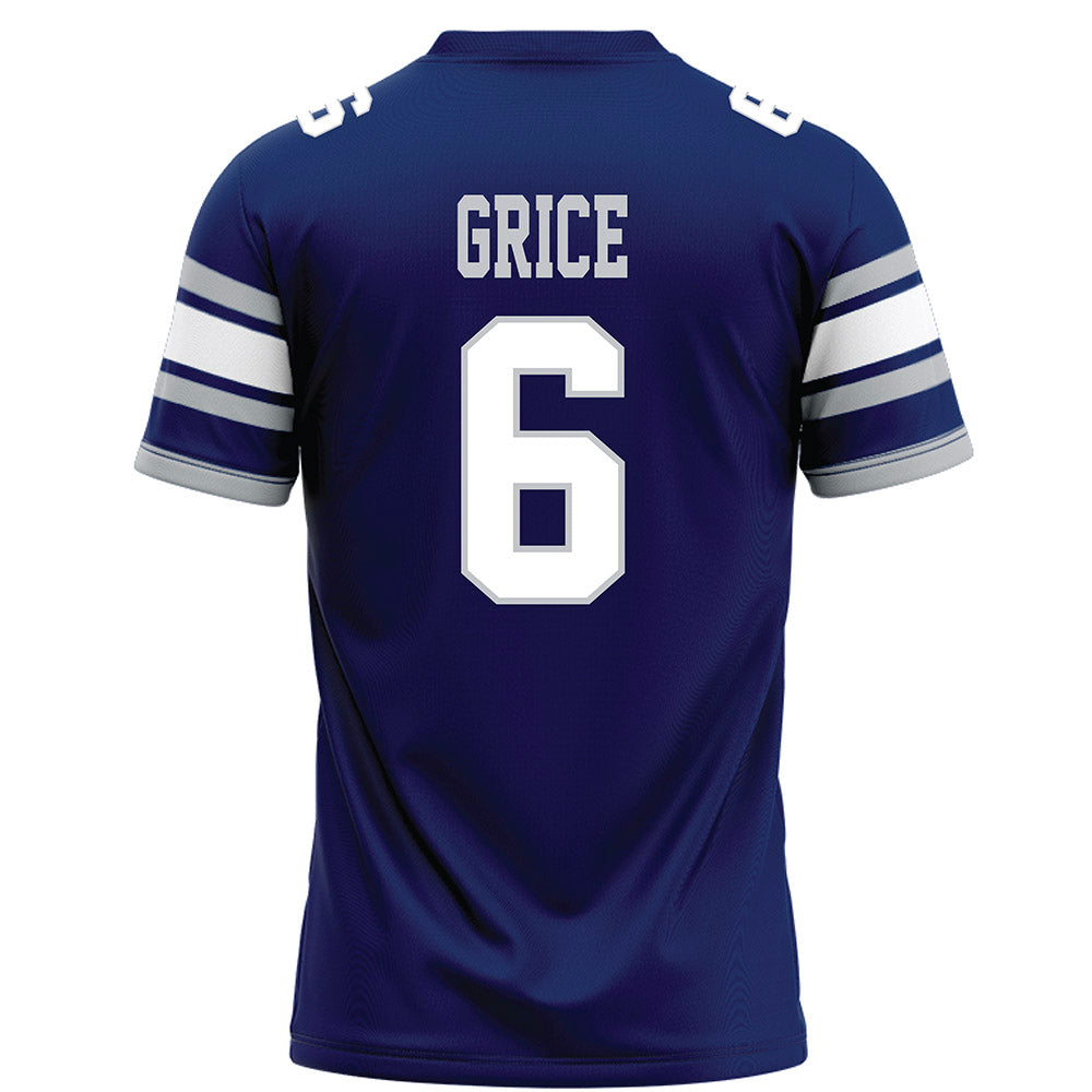 Rice - NCAA Football : Ben Grice - Blue Football Jersey-1