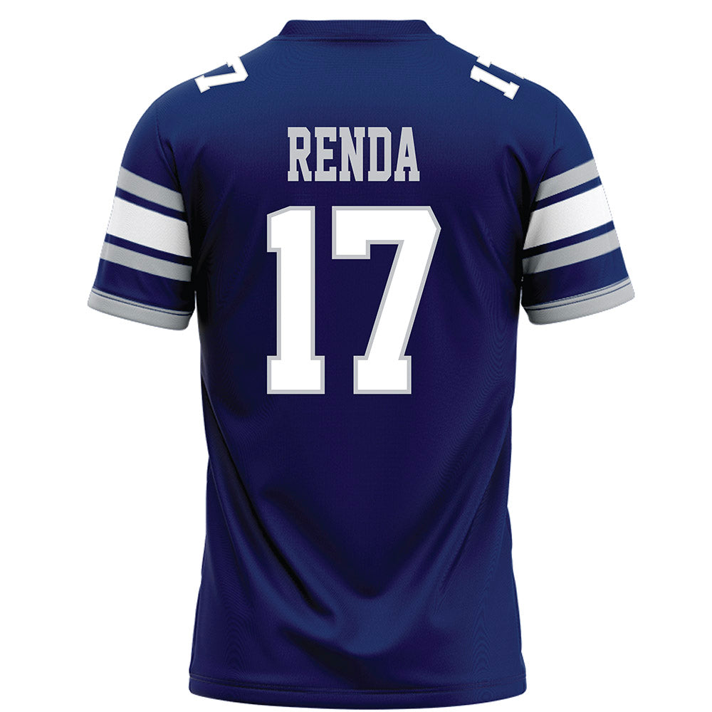 Rice - NCAA Football : Jake Renda - Blue Football Jersey-1