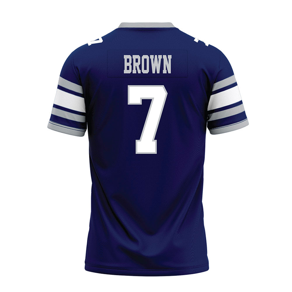 Rice - NCAA Football : Angelo "AJ" Brown - Blue Premium Football Jersey-1