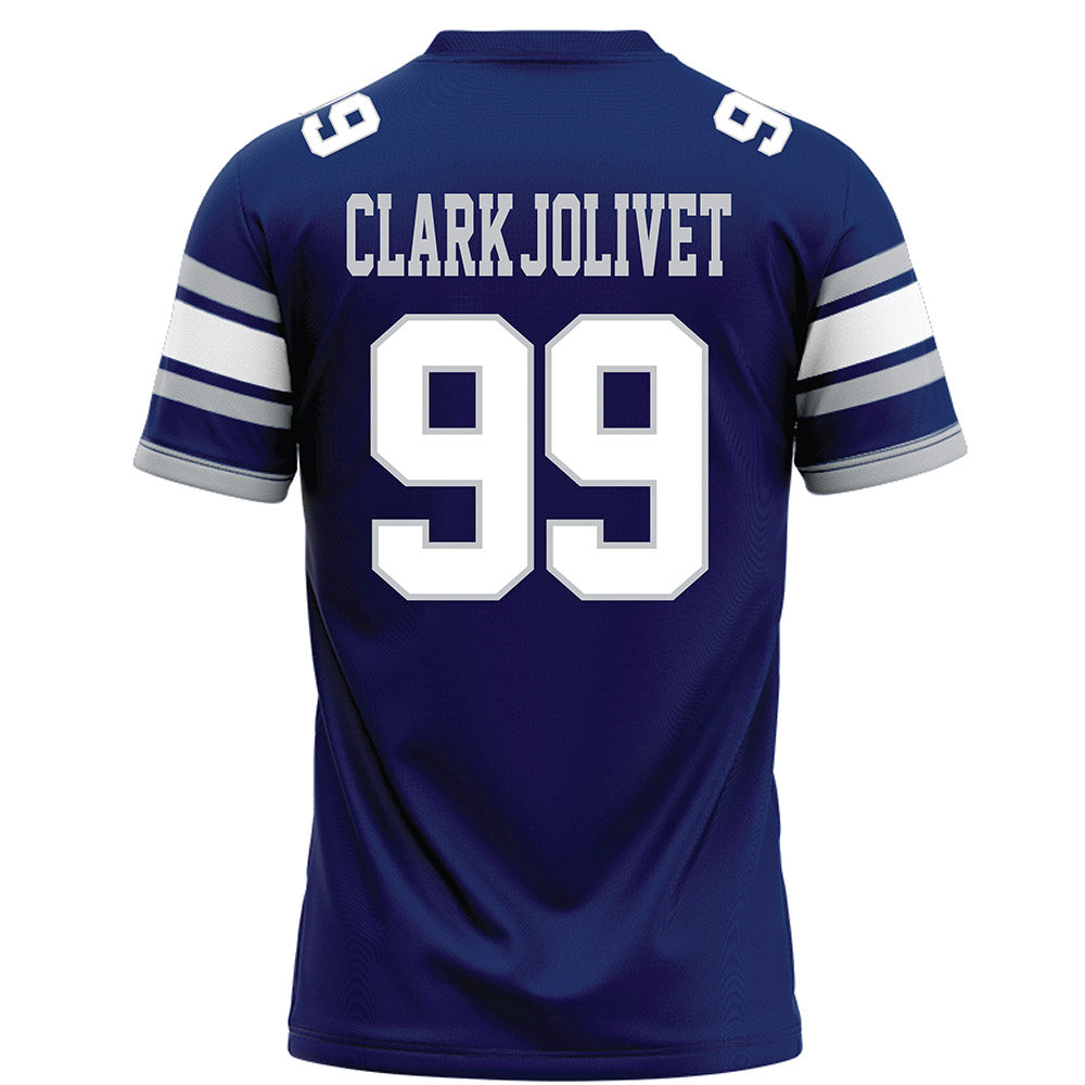 Rice - NCAA Football : Christopher Clark-Jolivet - Blue Football Jersey-1