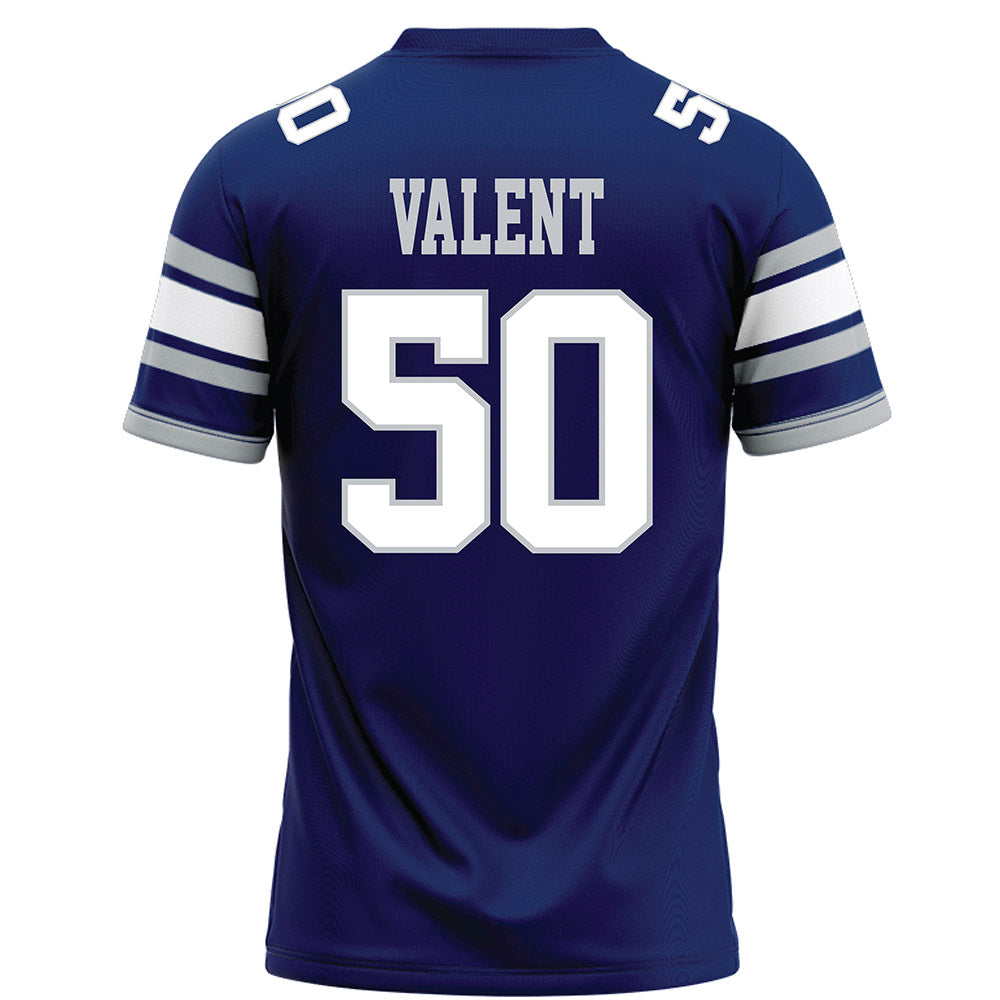 Rice - NCAA Football : Patrick Valent - Blue Football Jersey-1