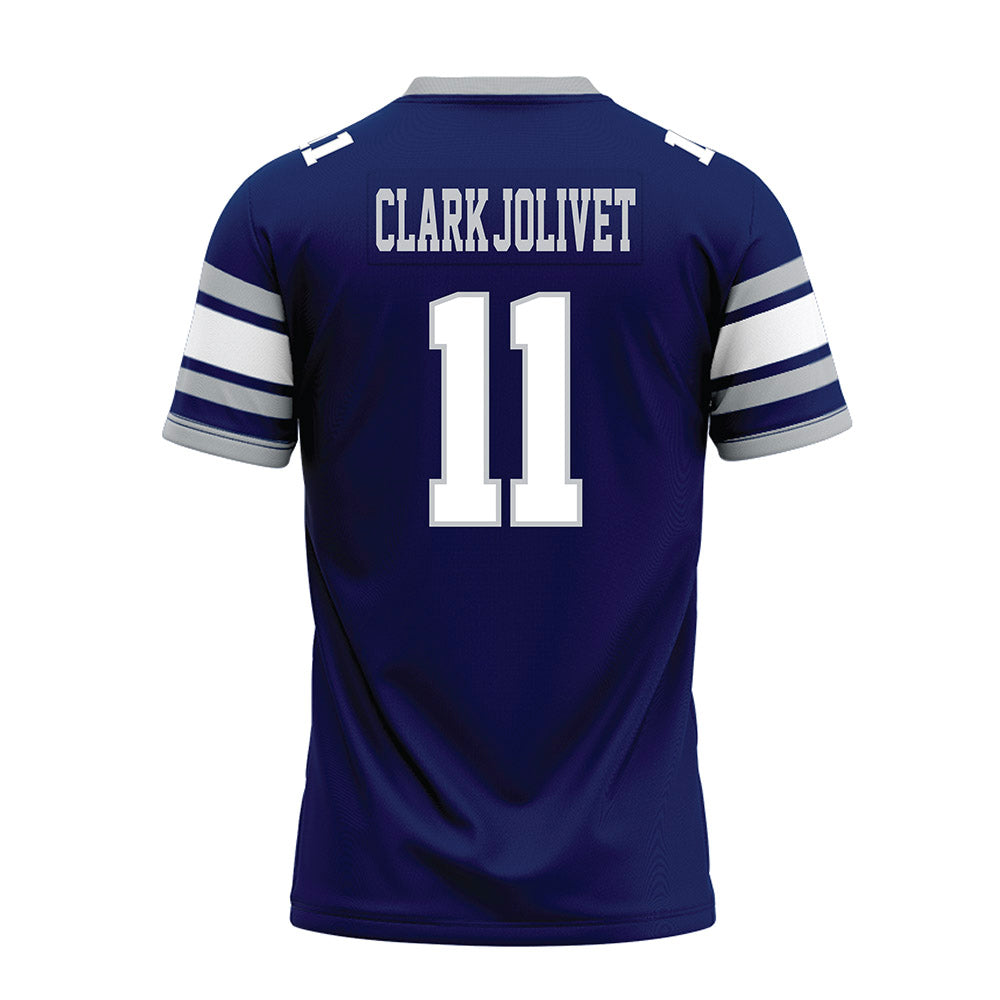 Rice - NCAA Football : Christopher Clark-Jolivet - Blue Premium Football Jersey-1