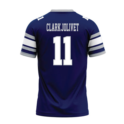 Rice - NCAA Football : Christopher Clark-Jolivet - Blue Premium Football Jersey-1