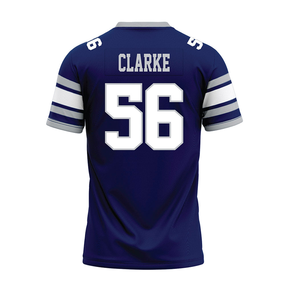 Rice - NCAA Football : Seth Clarke - Blue Premium Football Jersey-1