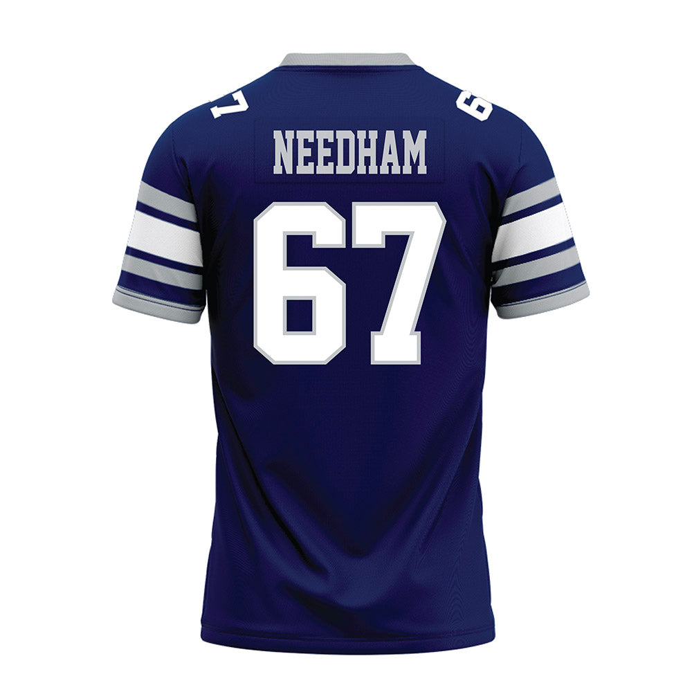 Rice - NCAA Football : Luke Needham - Blue Premium Football Jersey-1