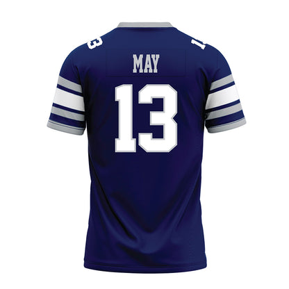 Rice - NCAA Football : Tariq May - Blue Premium Football Jersey-1