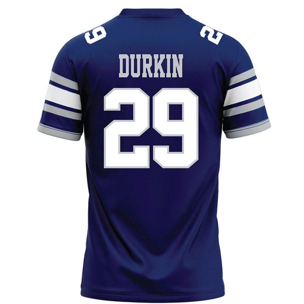 Rice - NCAA Football : Charlie Durkin - Blue Football Jersey-1