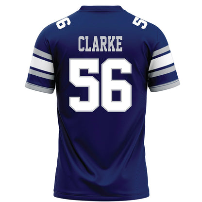 Rice - NCAA Football : Seth Clarke - Blue Football Jersey-1