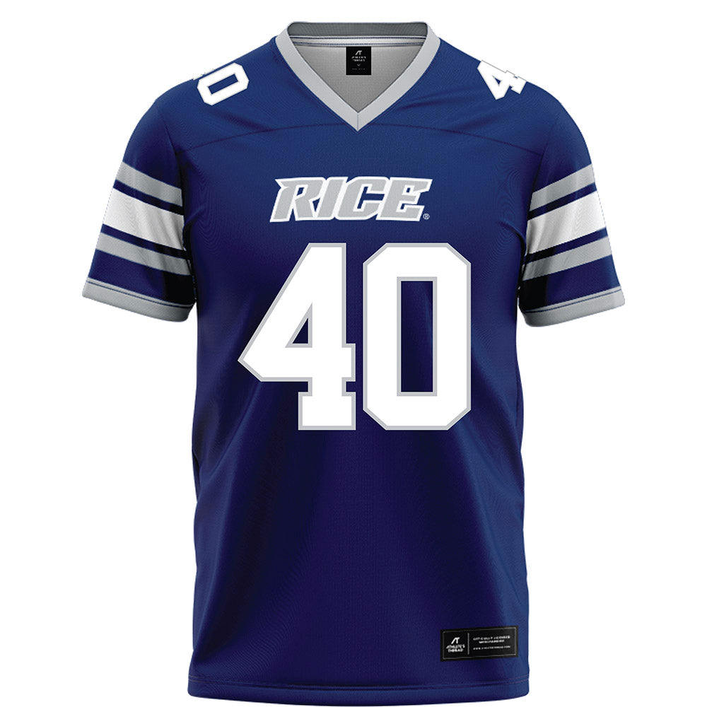 Rice - NCAA Football : Jayden Cupitt - Blue Football Jersey-0