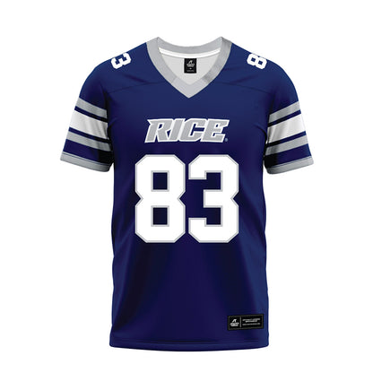 Rice - NCAA Football : Jackson Ranucci - Blue Premium Football Jersey-0