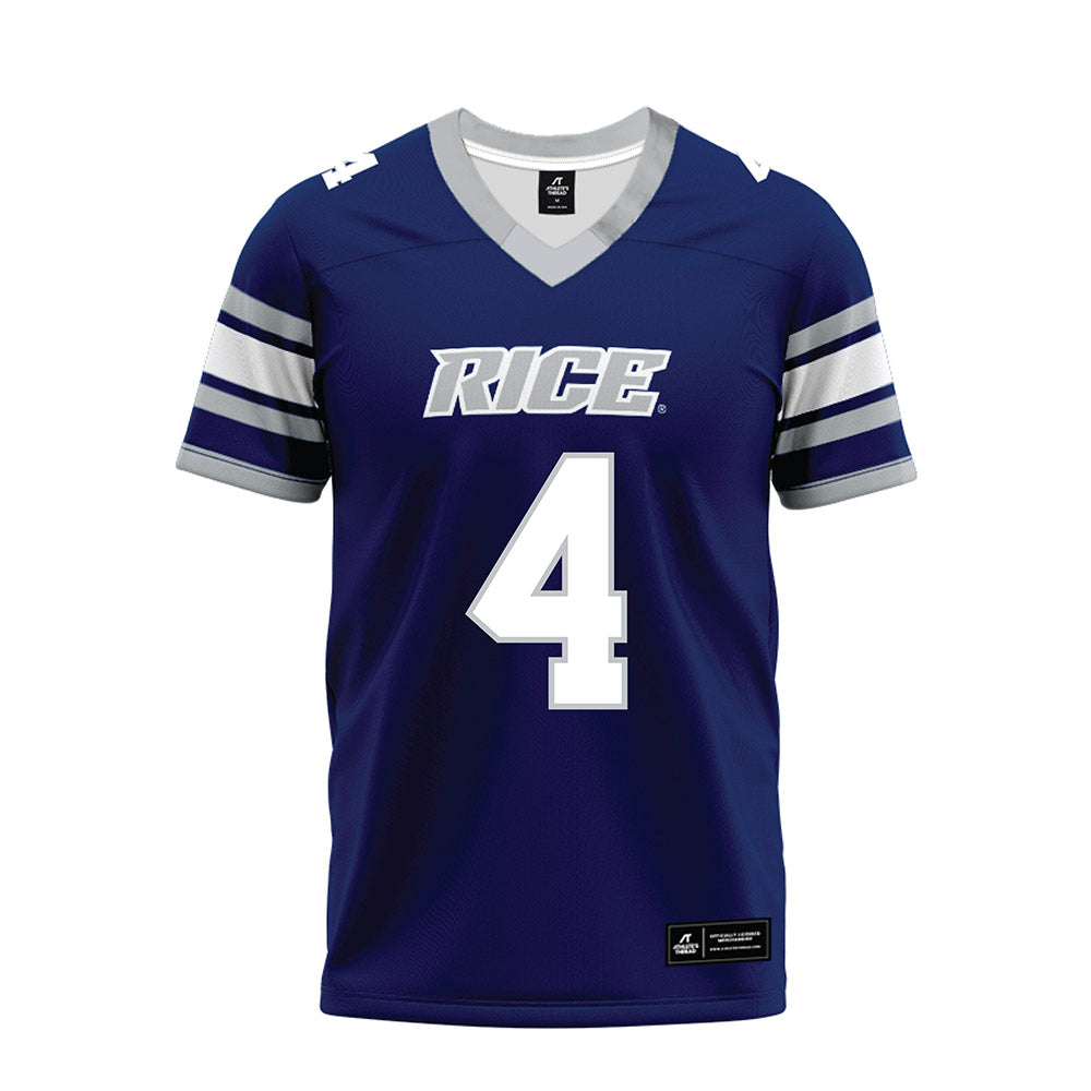 Rice - NCAA Football : Tariq Watson - Blue Premium Football Jersey-0