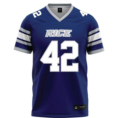 Rice - NCAA Football : DeReyon Jenkins - Blue Football Jersey-0