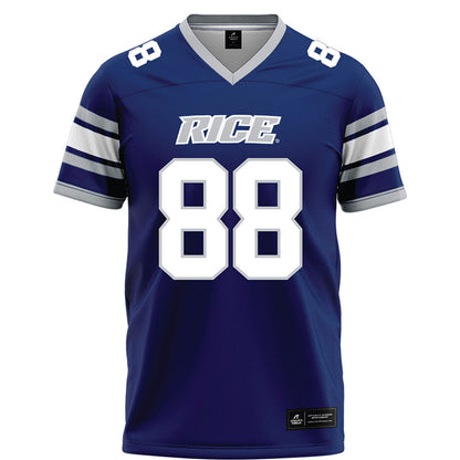 Rice - NCAA Football : Keenan Arcega-Whiteside - Blue Football Jersey-0