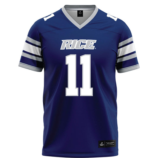 Rice - NCAA Football : Jacurri Brown - Blue Football Jersey-0