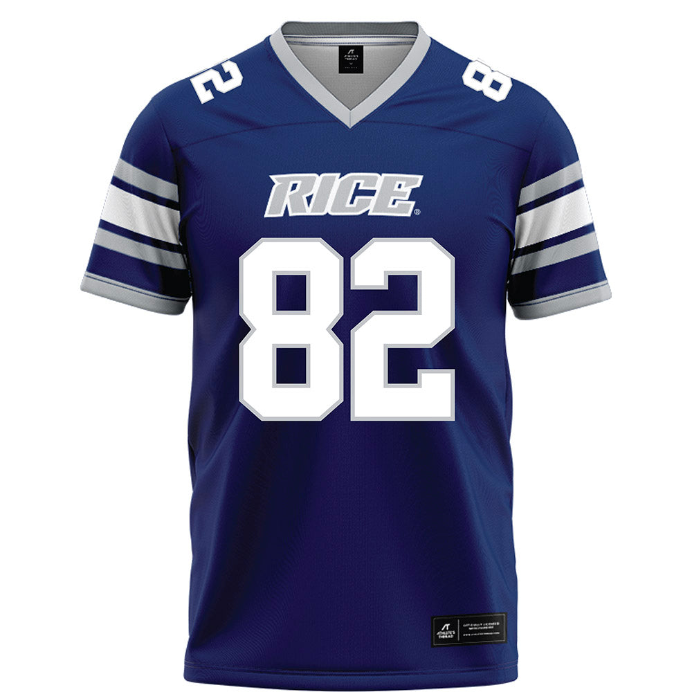Rice - NCAA Football : Colton Cole - Blue Football Jersey-0