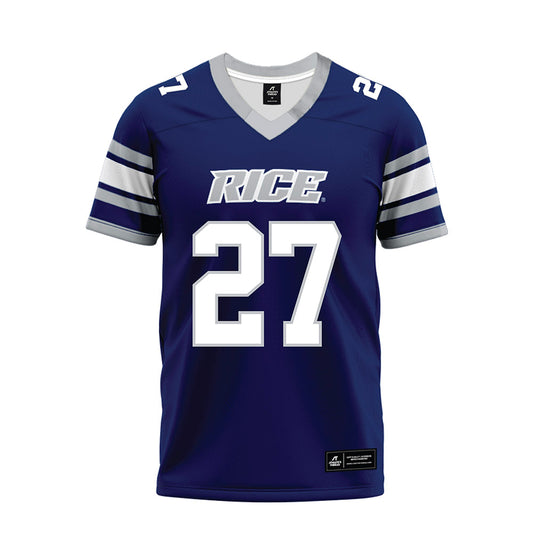Rice - NCAA Football : Dionne Sims - Blue Premium Football Jersey-0