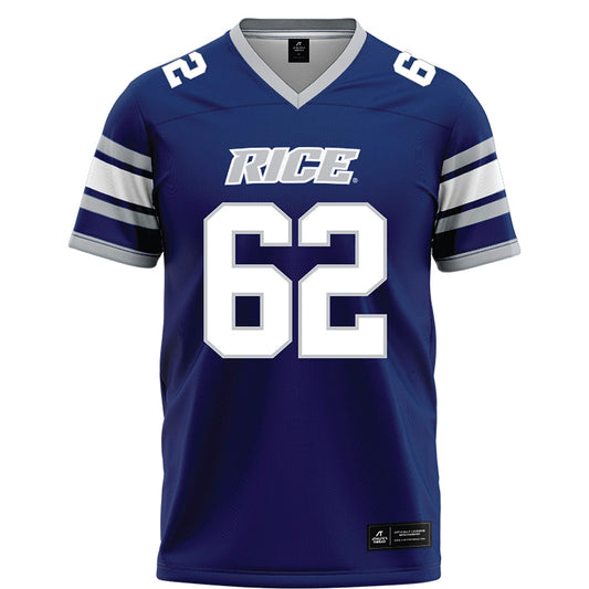 Rice - NCAA Football : Cullen Witt - Blue Football Jersey-0