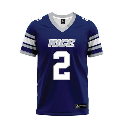 Rice - NCAA Football : Jo Chavez - Blue Premium Football Jersey-0