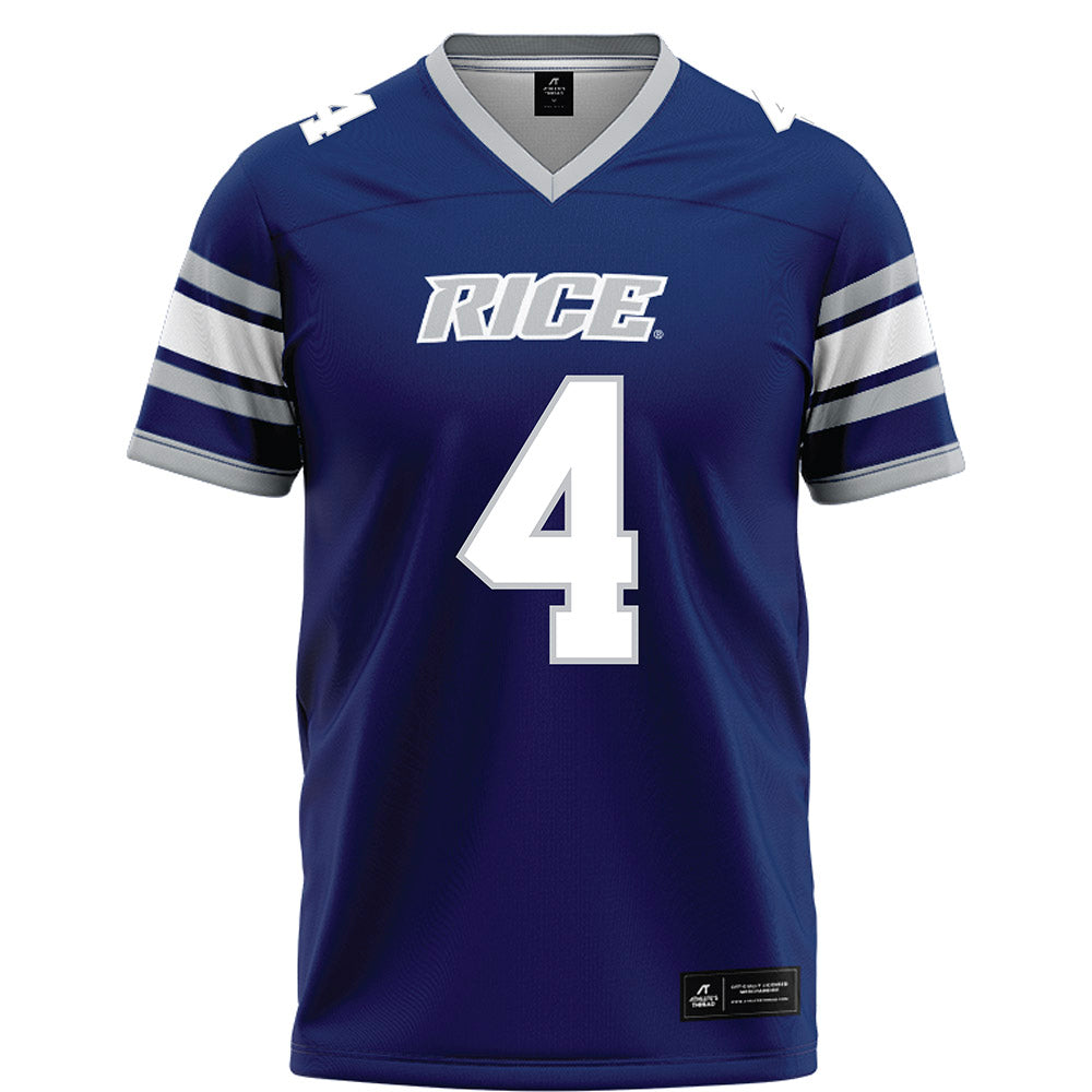 Rice - NCAA Football : Tariq Watson - Blue Football Jersey-0