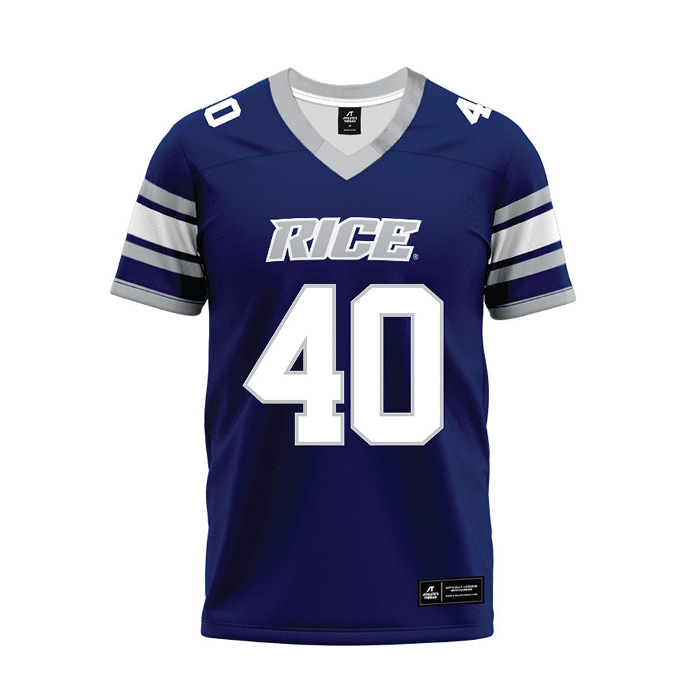 Rice - NCAA Football : Jayden Cupitt - Blue Premium Football Jersey-0