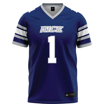 Rice - NCAA Football : Zach Cody - Blue Football Jersey-0