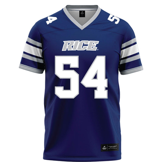 Rice - NCAA Football : Austin Harnetiaux - Blue Football Jersey-0