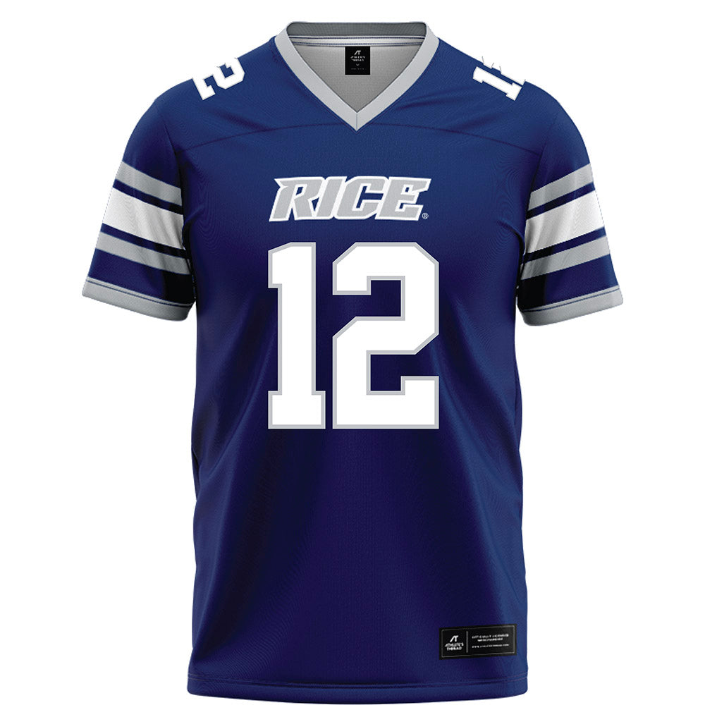 Rice - NCAA Football : Jamir Benjamin - Blue Football Jersey-0